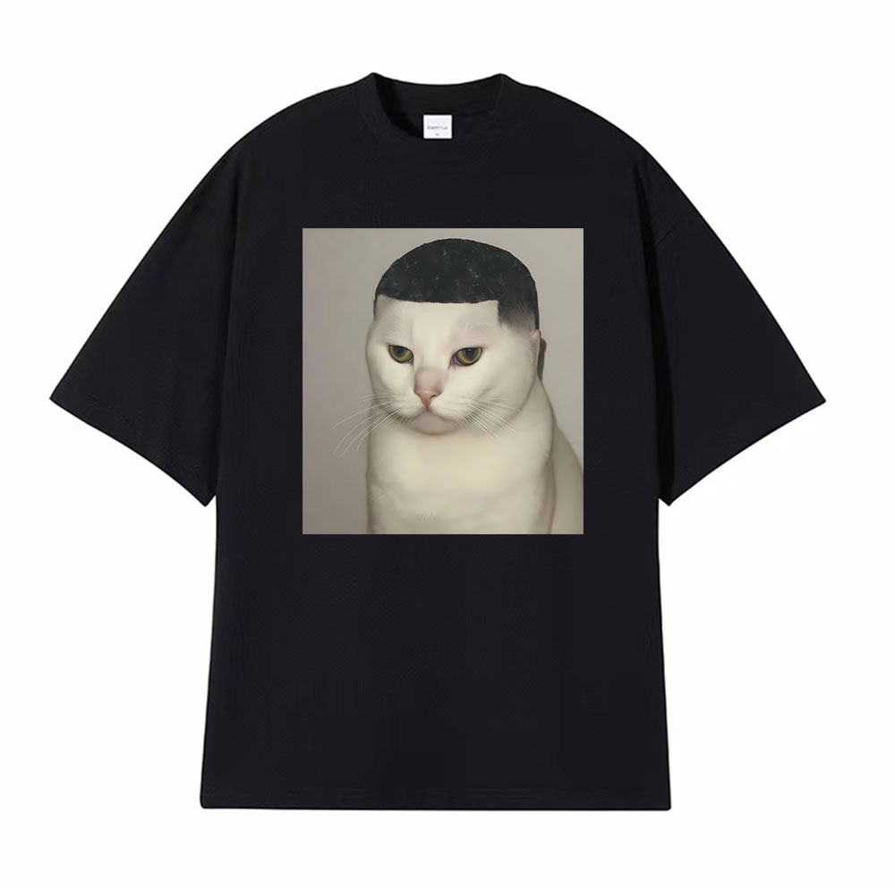 Men'S Fashion Haircuts - Funny Haircut Unhinged Cat Meme Printed