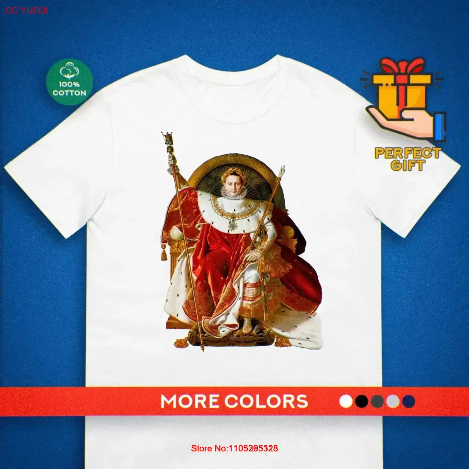 Men'S Fashion History - Napoleon T Shirt Ingres Painting Art