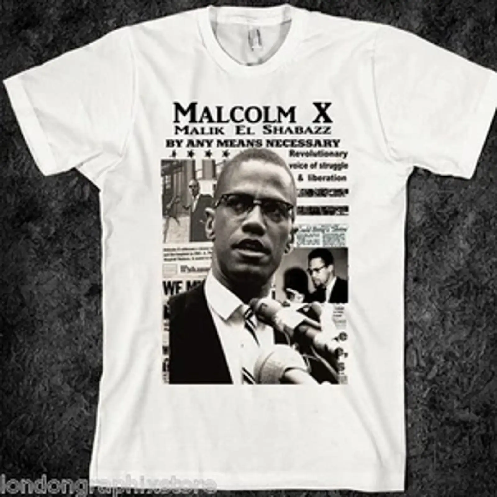Malcolm X T shirt Black Histor - Men'S Fashion History recension och pris