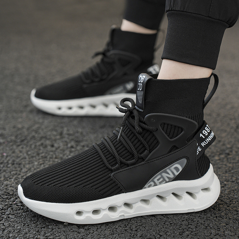 Trendy Men High Top Sock Shoes - Men'S Fashion Running Shoes recension och pris