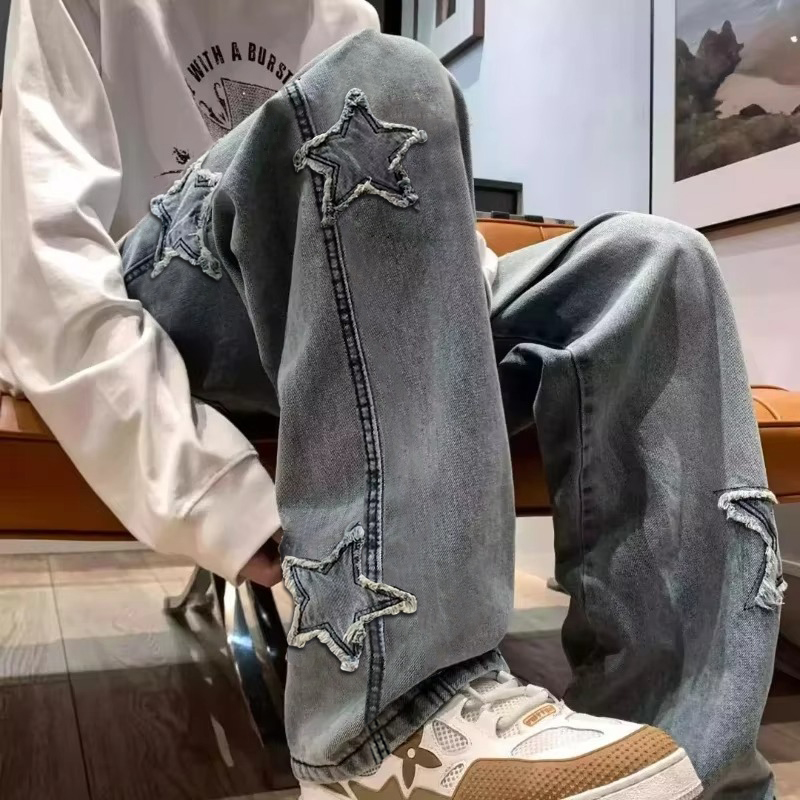 New Men's Star Embroidered Fas - Men'S Fashion Nova Jeans recension och pris