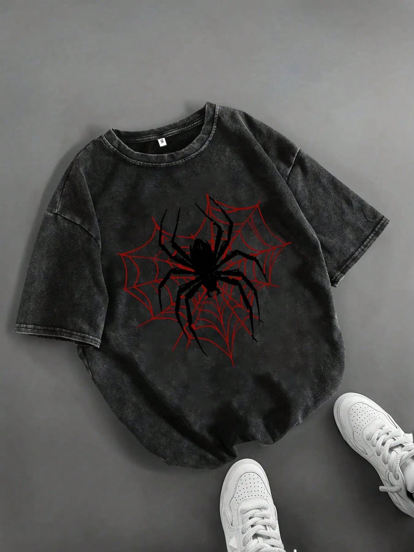 Fun Spider Print Women's Casua - Men'S Fashion All Black Outfit recension och pris