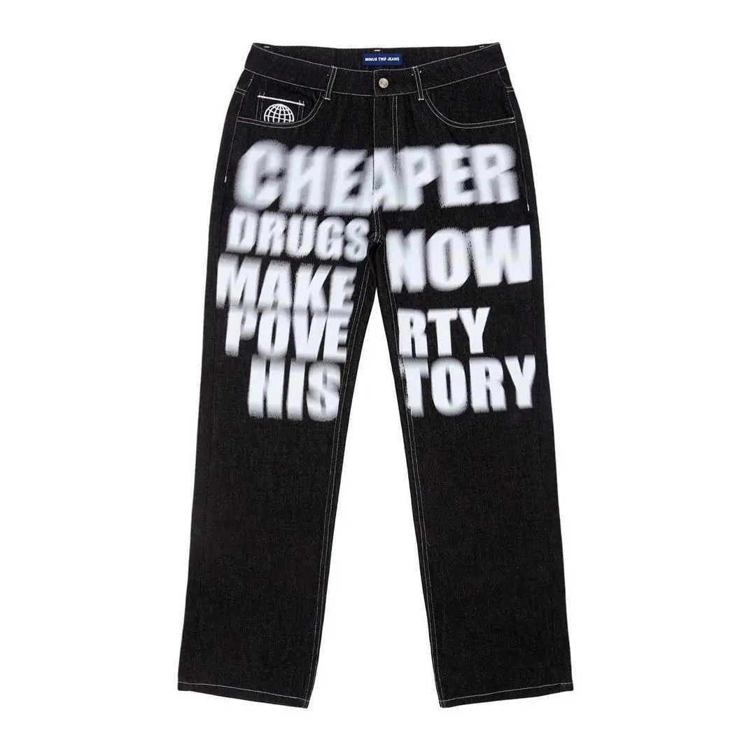 Best Selling blur letter print - Men'S Fashion Nova Jeans recension och pris