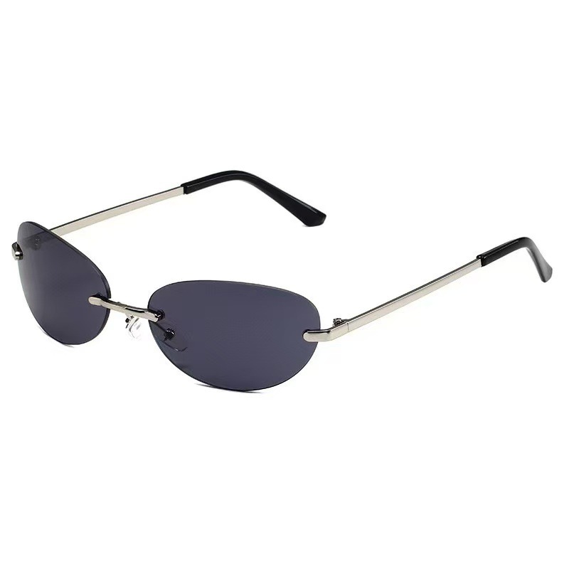 Rimless Oval Sunglasses Women  - Men'S Fashion Rimless Glasses recension och pris