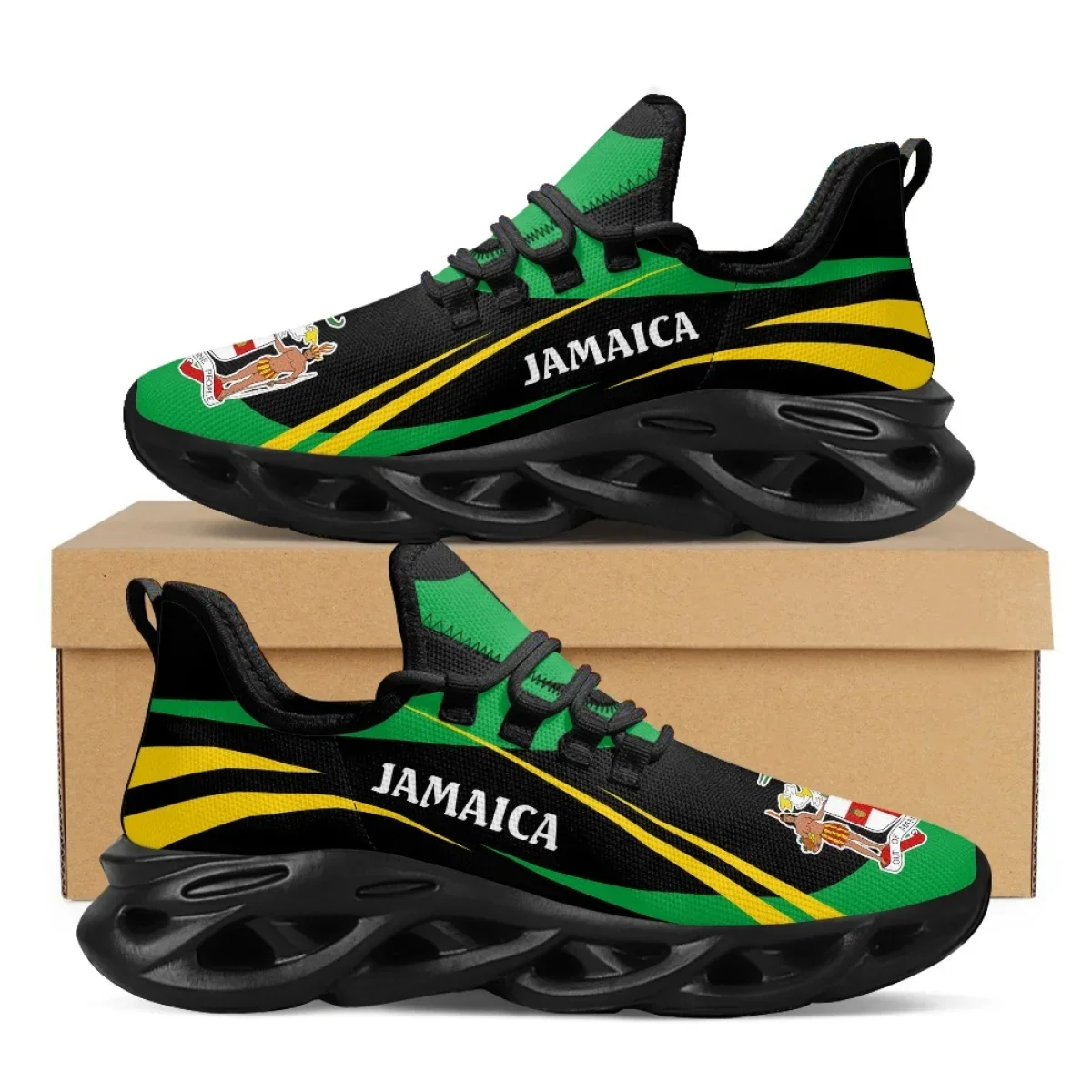 Jamaica Flag Print Shoes Men S - Men'S Fashion Running Shoes recension och pris