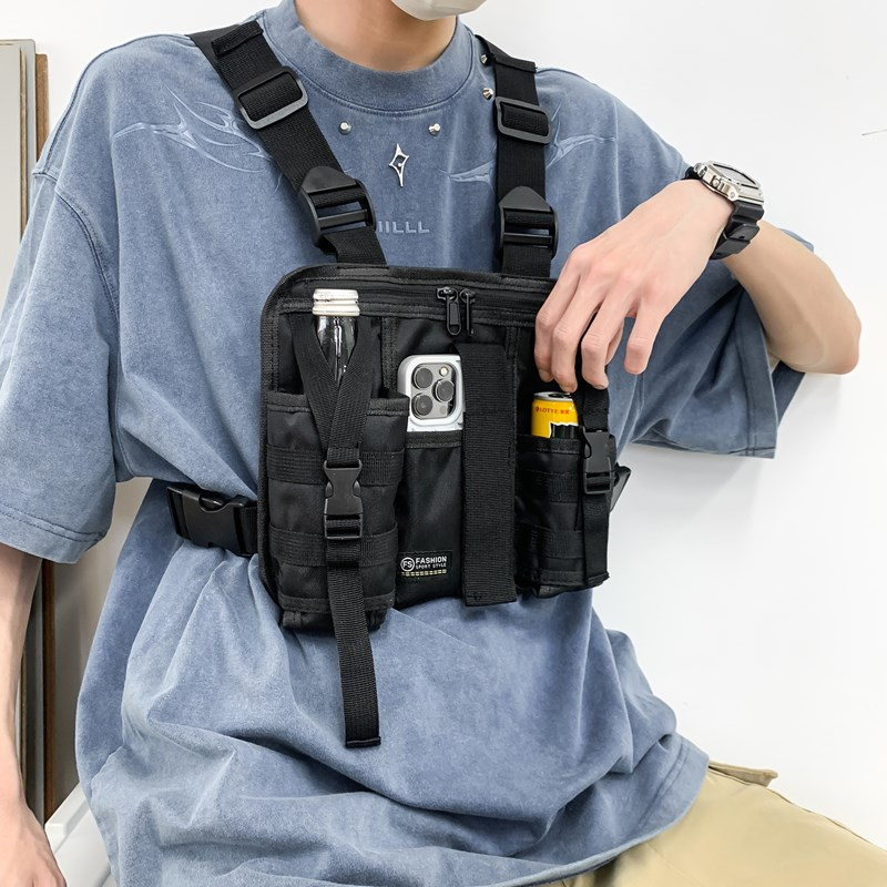 Hip-hop Streetwear Men Chest B - Tactical Vest Men recension och pris