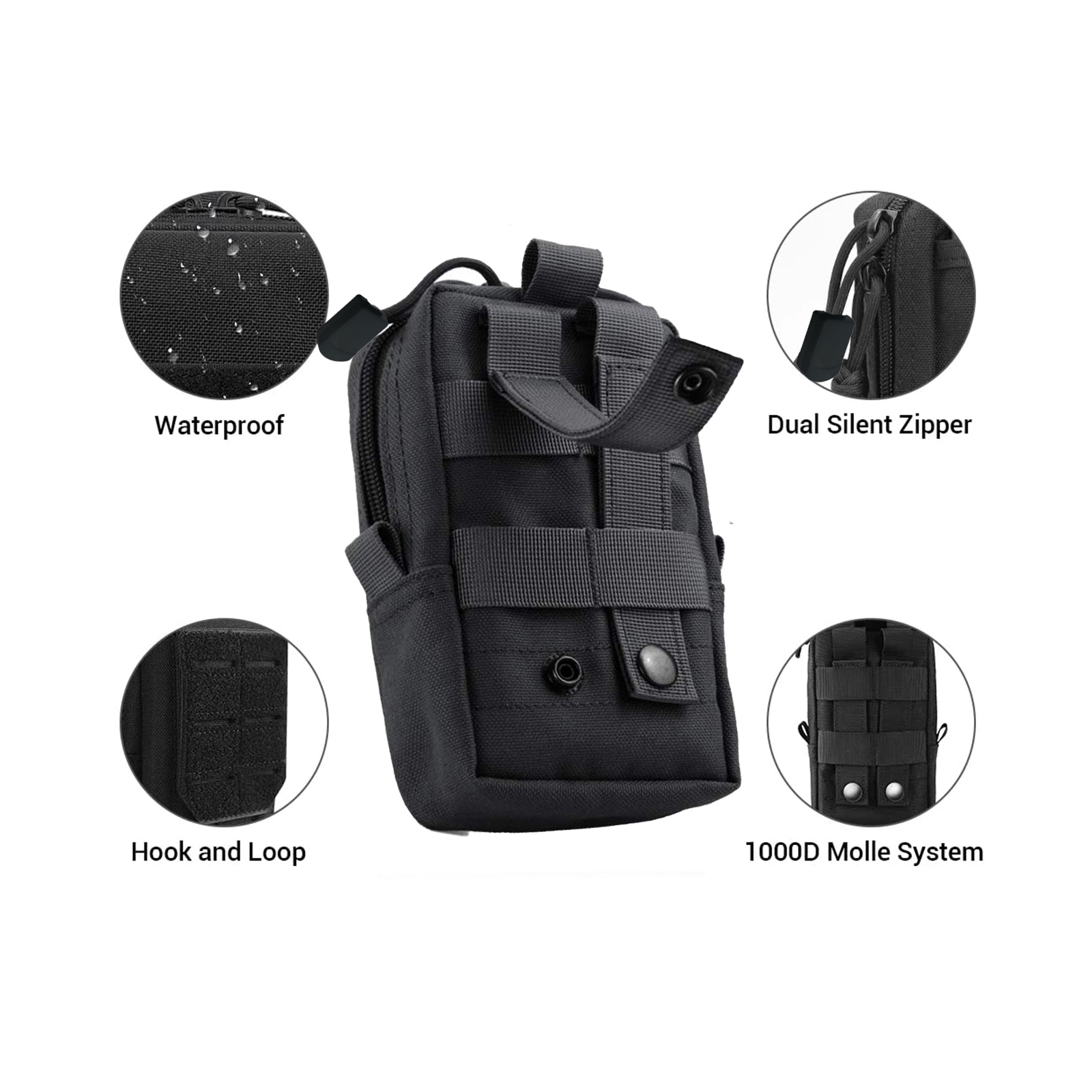 Tactical Molle Pouch Waist Bag - Tactical Vest Men recension och pris