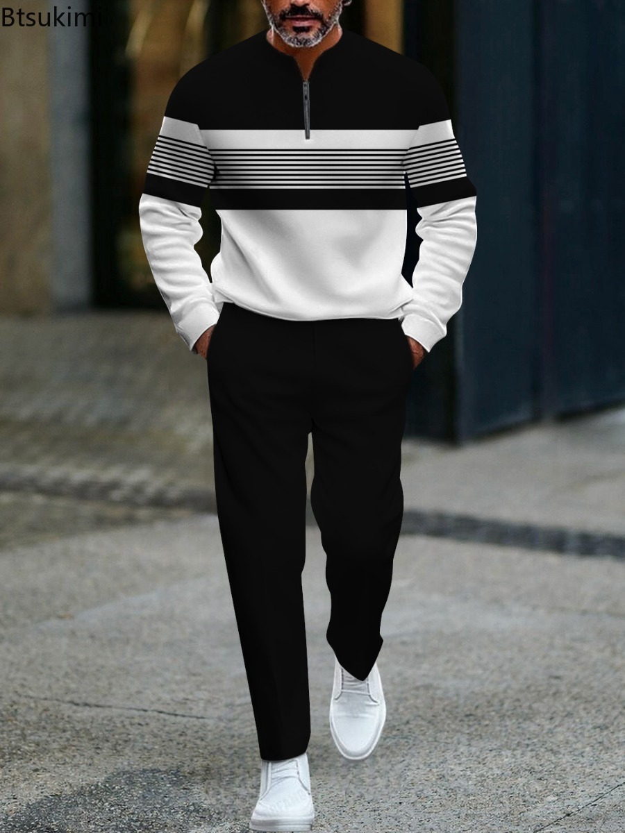 New Spring and Autumn Printed  - Men'S Fashion Plus recension och pris