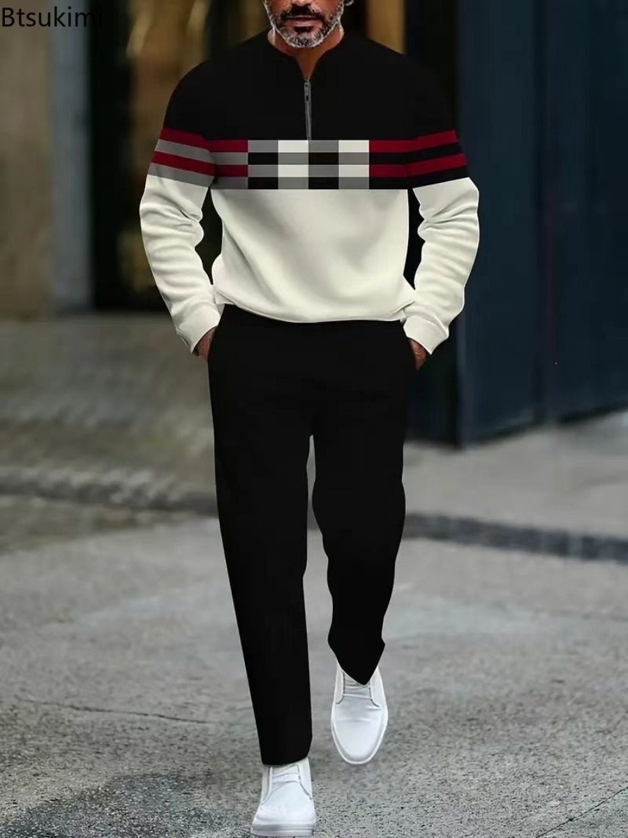 New Spring and Autumn Printed  - Men'S Fashion Plus recension och pris