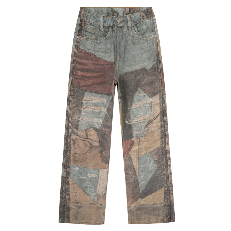 Printed Patchwork Jeans 2026 S - Men'S Fashion Nova Jeans recension och pris