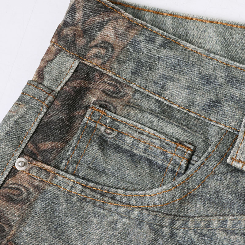 Printed Patchwork Jeans 2026 S - Men'S Fashion Nova Jeans recension och pris