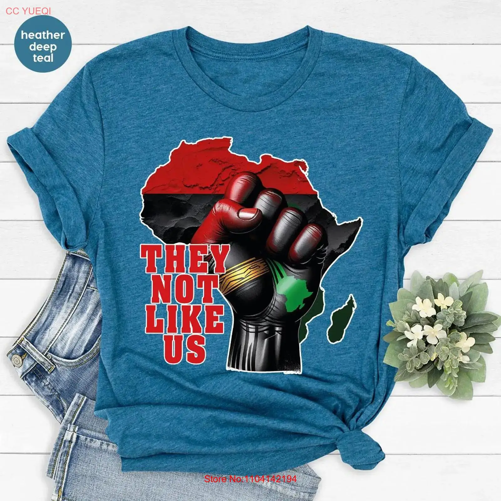 They Not Like Us T Shirt Afric - Men'S Fashion History recension och pris
