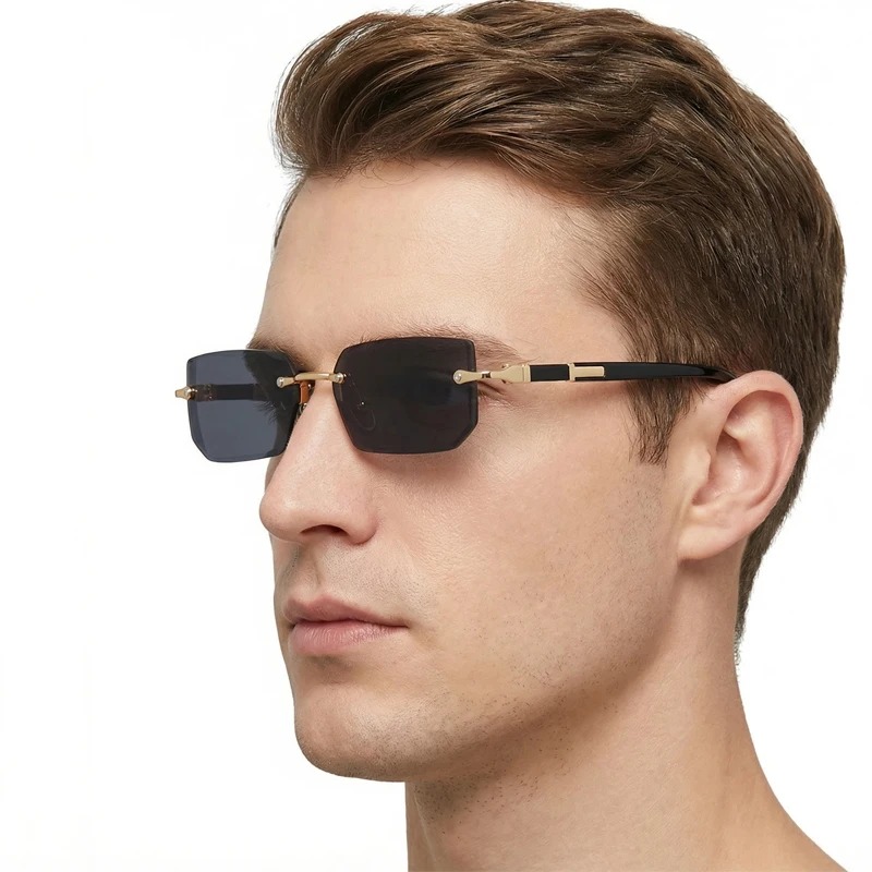 Fashion Rimless Sunglasses Men - Men'S Fashion Rimless Glasses recension och pris