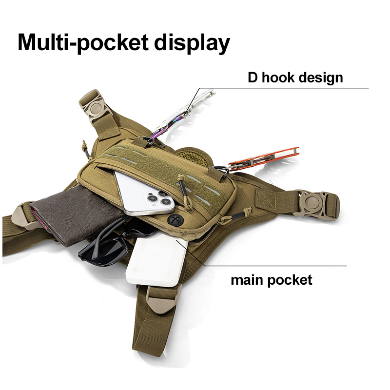 Tactical Front Chest Rig Bag V - Tactical Vest Men recension och pris