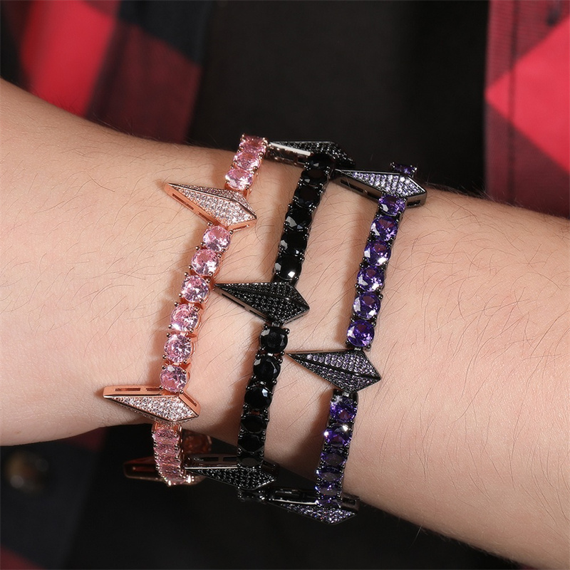 8inch Punk Hip Hop Spiked Brac - Men'S Fashion Night Out recension och pris