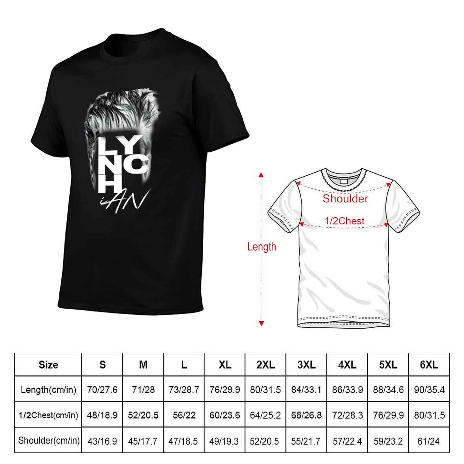 Lynch Haircut - Black T-Shirt  - Men'S Fashion Haircuts recension och pris