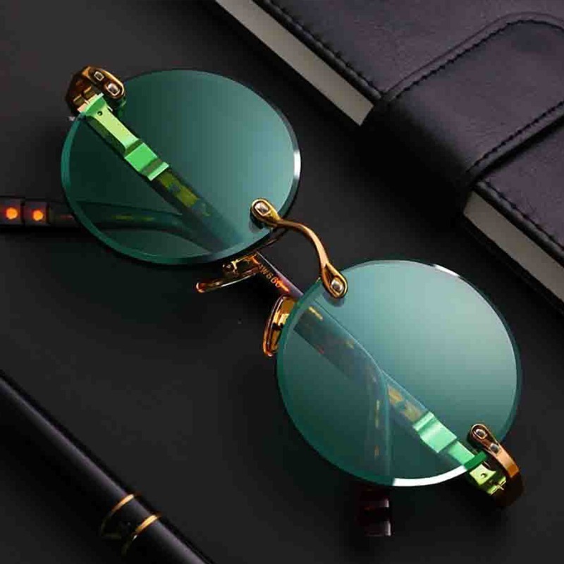 Fashion Classic Rimless Sungla - Men'S Fashion Rimless Glasses recension och pris