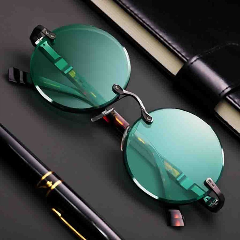 Fashion Classic Rimless Sungla - Men'S Fashion Rimless Glasses recension och pris