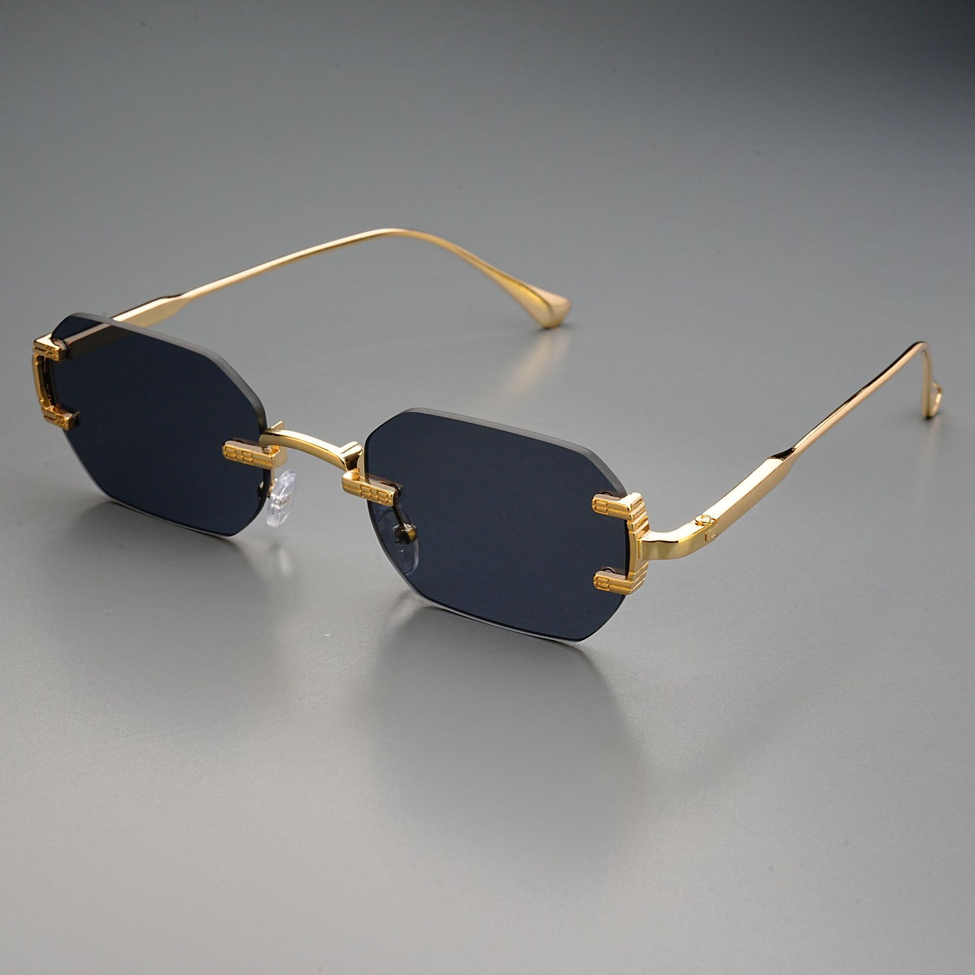 Rimless Sunglasses Rectangle F - Men'S Fashion Rimless Glasses recension och pris