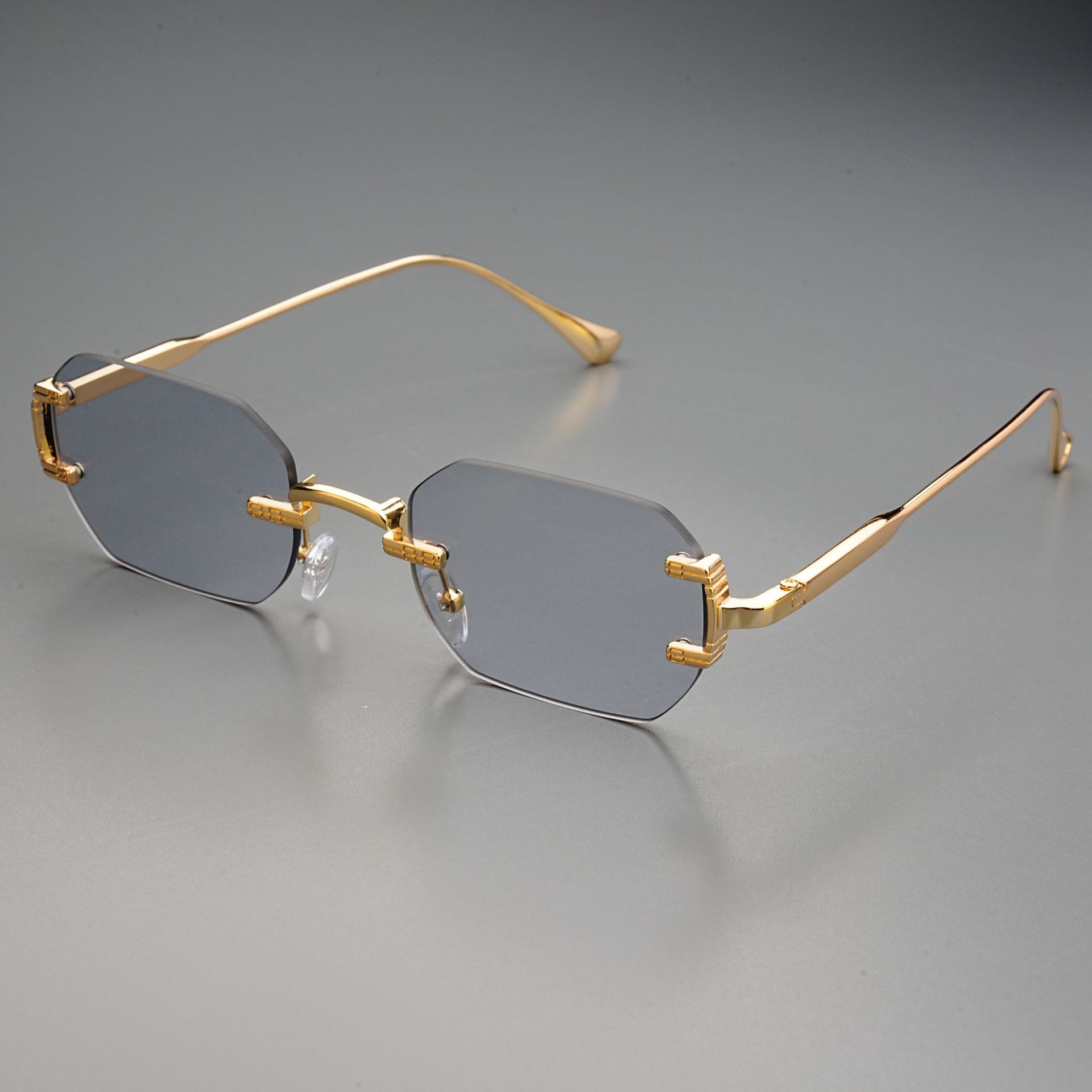 Rimless Sunglasses Rectangle F - Men'S Fashion Rimless Glasses recension och pris