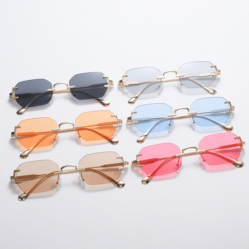 Rimless Sunglasses Rectangle F - Men'S Fashion Rimless Glasses recension och pris