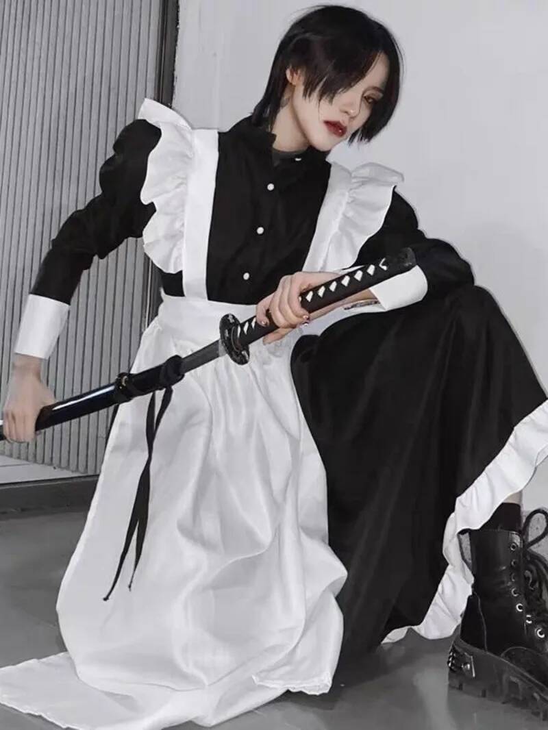 Maid Costume For Women Men Dai - Men'S Fashion All Black Outfit recension och pris