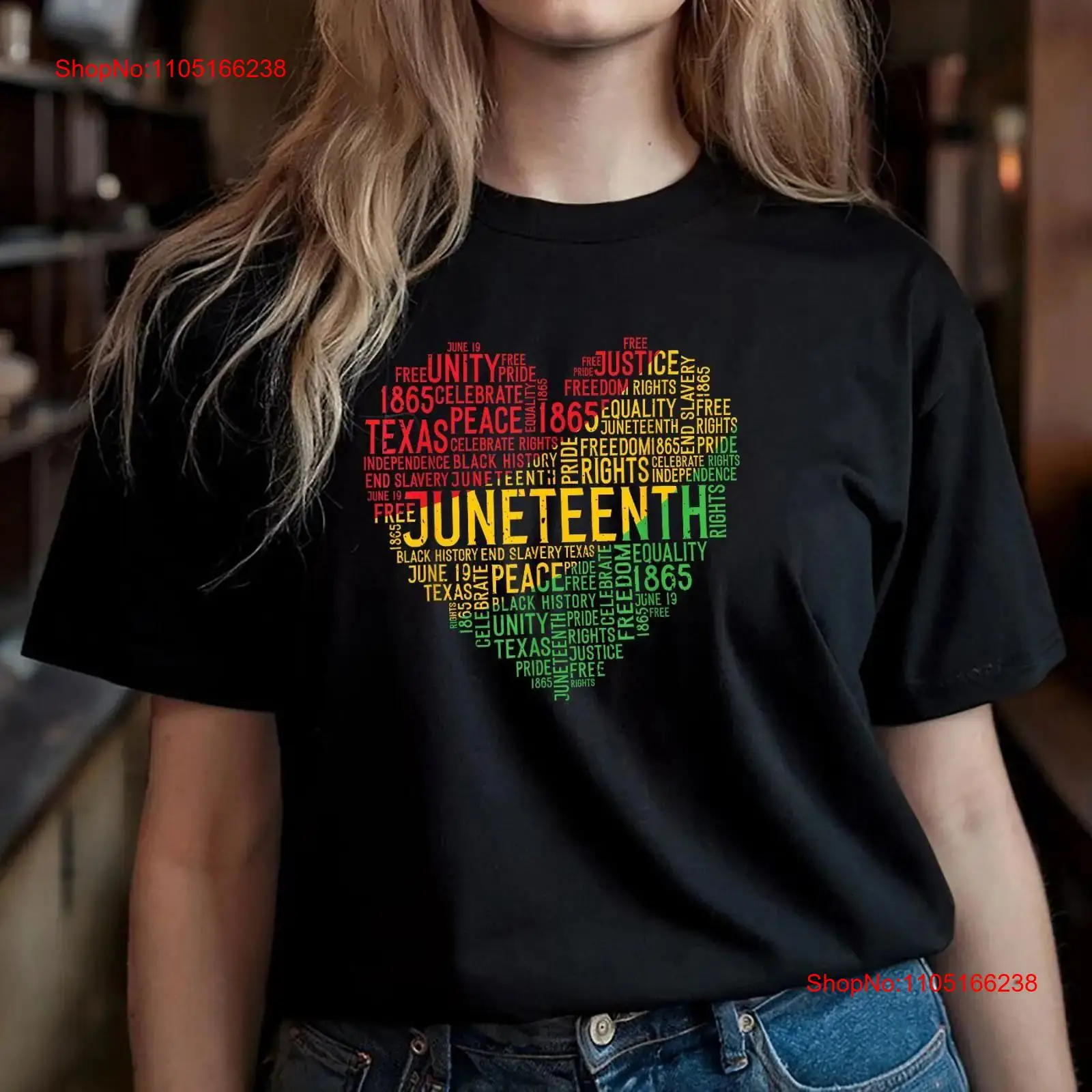 Juneteenth Heart T Shirt Black - Men'S Fashion History recension och pris
