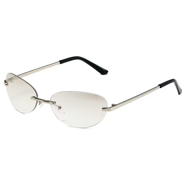 Rimless  Oval Sun Glasses for  - Men'S Fashion Rimless Glasses recension och pris