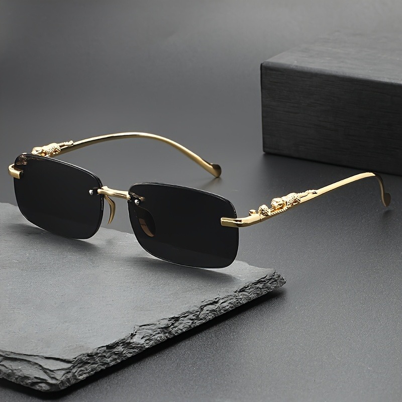 Fashion Rimless Metal Sunglass - Men'S Fashion Rimless Glasses recension och pris