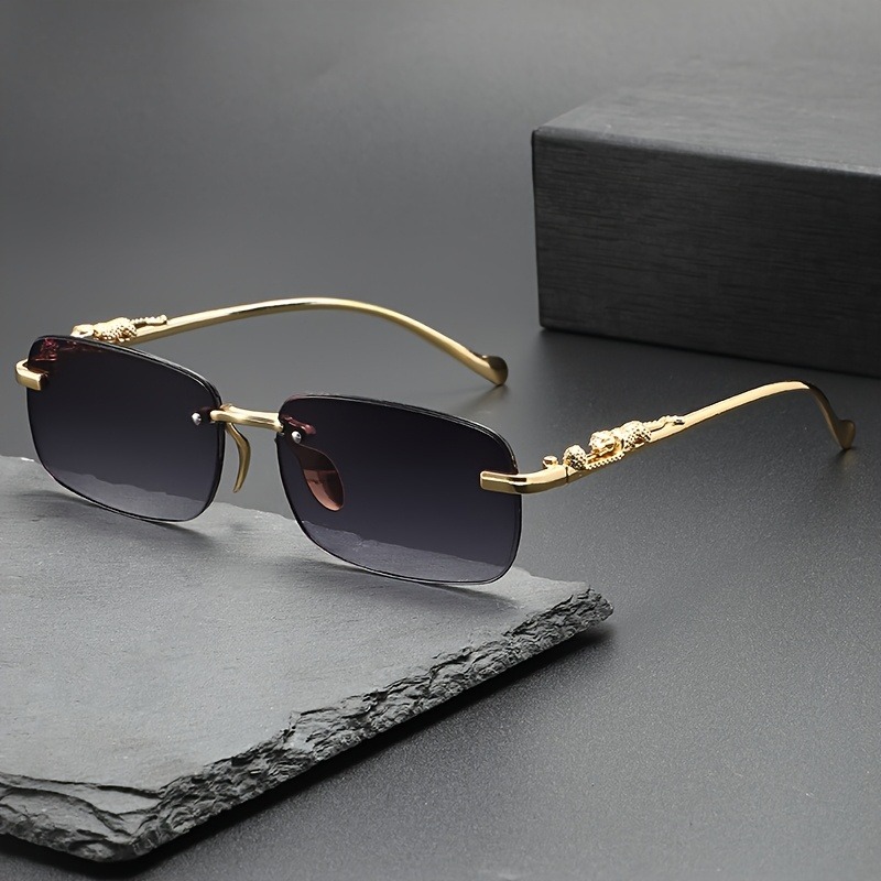 Fashion Rimless Metal Sunglass - Men'S Fashion Rimless Glasses recension och pris