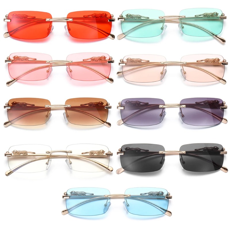 Rimless Square Sunglasses Wome - Men'S Fashion Rimless Glasses recension och pris